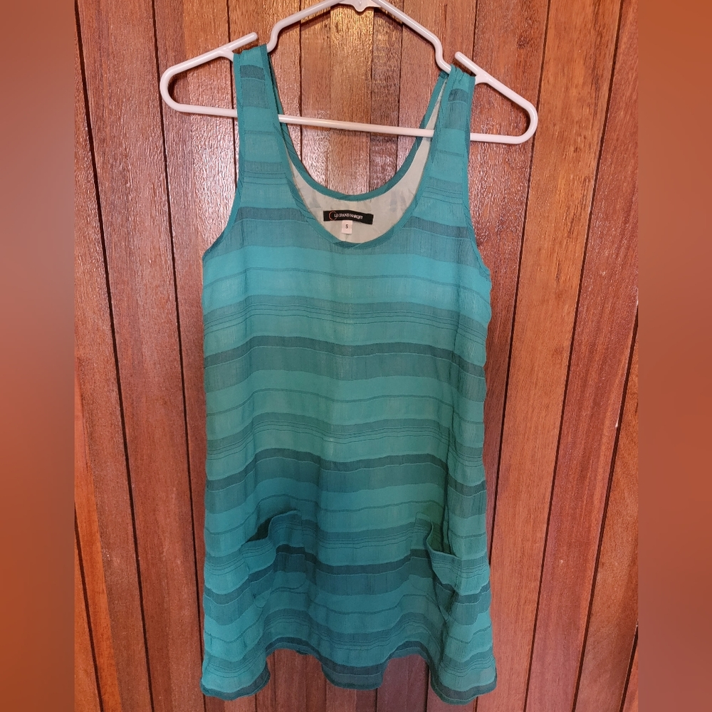 Womens top/dress,green,size small